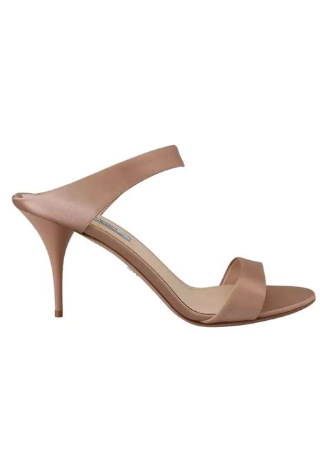 prada rose gold sandals|prada denim sandals.